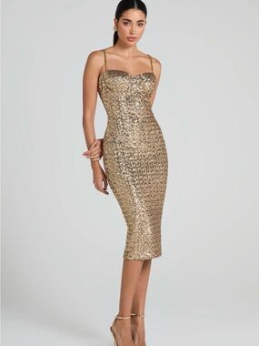 Nina Gold Dress